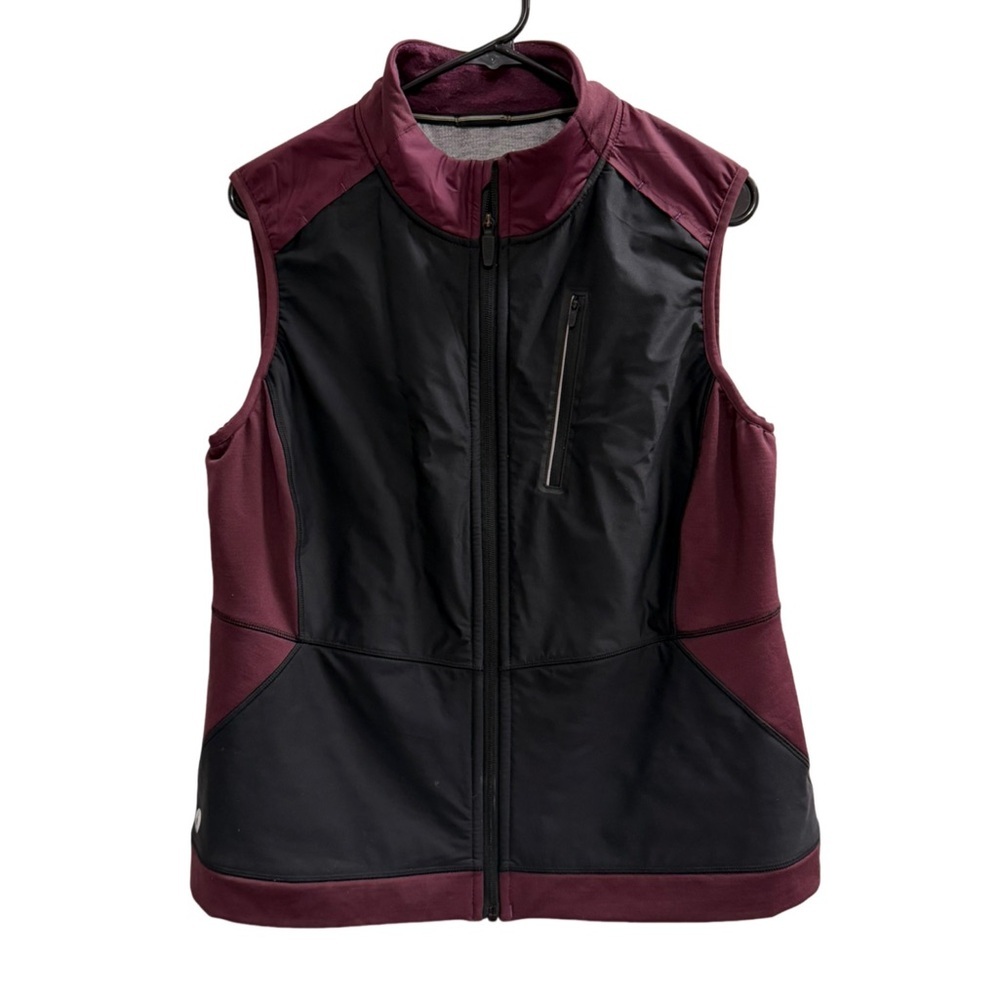 NWOT SMARTWOOL Active Fleece Insulated Wind Vest in Eggplant Size XL - Picture 2 of 11